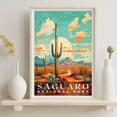 Saguaro National Park Poster, Travel Art, Office Poster, Home Decor | S6 - image6